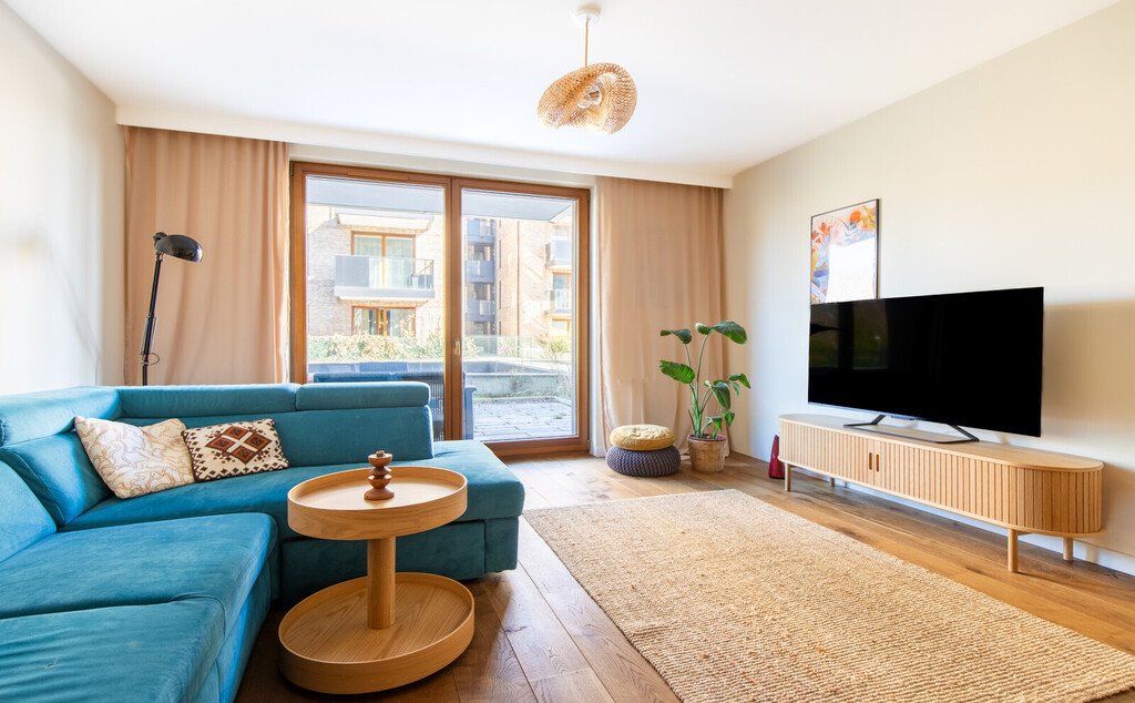 Nowoczesny 2-pokojowy apartament (47 m²) z tarasem, garażem i komórką Gdańsk, Śródmieście, Sadowa  47m2 Foto 1