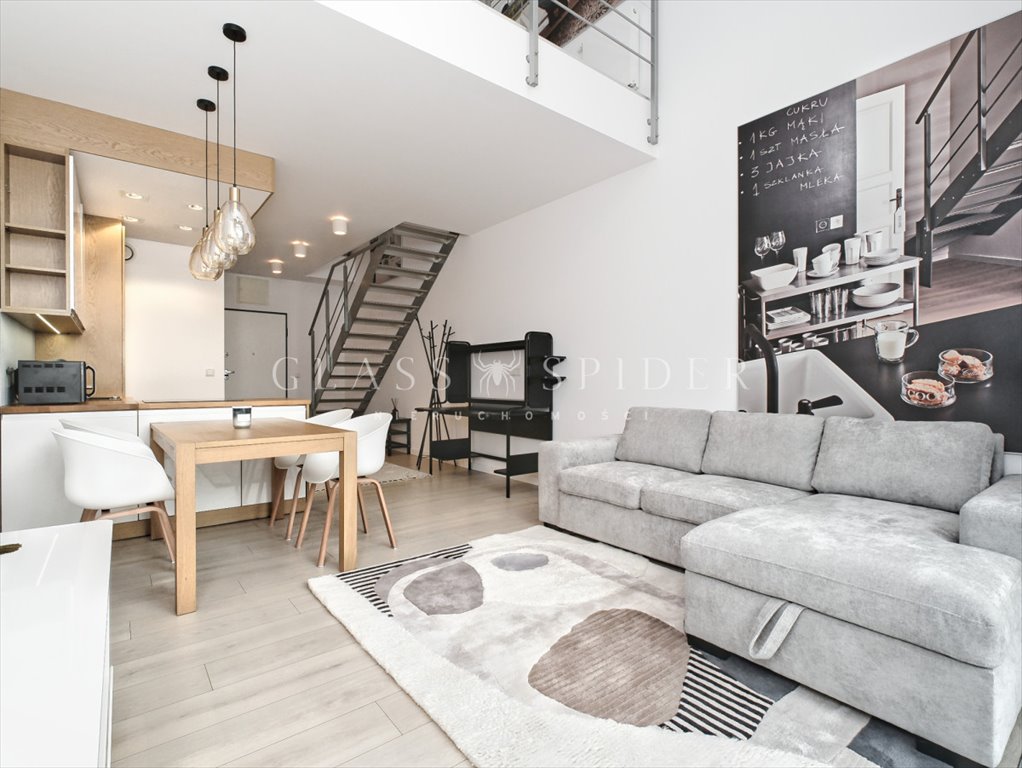 Polecam nowoczesny loft 66 m² z balkonem, klimatyzacją i siłownią Warszawa, Jana Pawła Woronicza  62m2 Foto 1