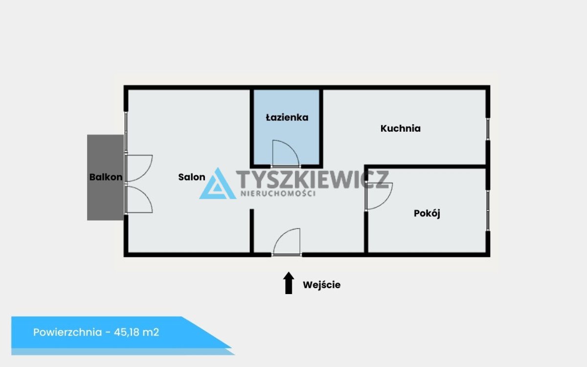 Mieszkanie dwupokojowe na sprzedaż Gdynia, Śródmieście, Władysława IV  45m2 Foto 3