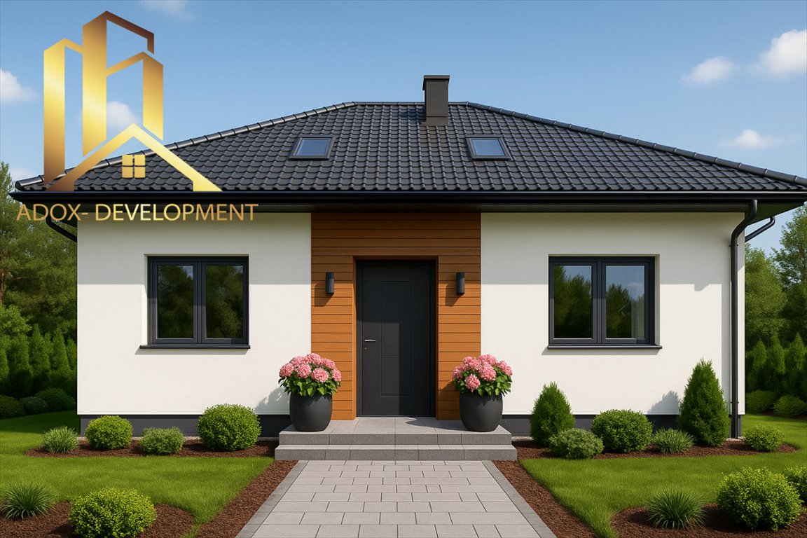 Nowoczesny dom 136,8 m² w Piskórce z tarasem i ogrodem Piskórka  137m2 Foto 1