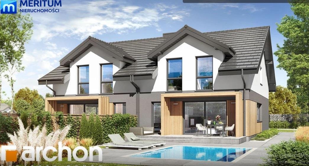 Nowoczesny dom bliźniak 150 m2 z garażem i ogrodem Żółwin  149m2 Foto 1