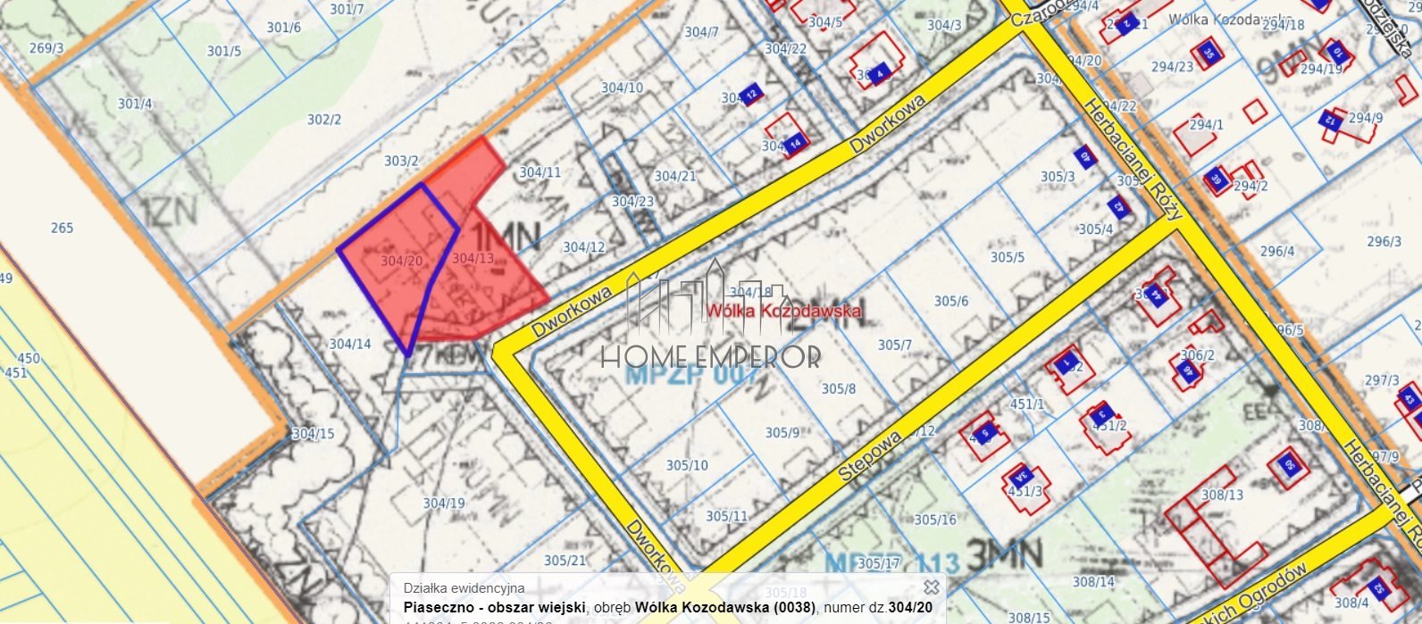 Działka budowlana na sprzedaż Wólka Kozodawska, Dworkowa  1 200m2 Foto 1