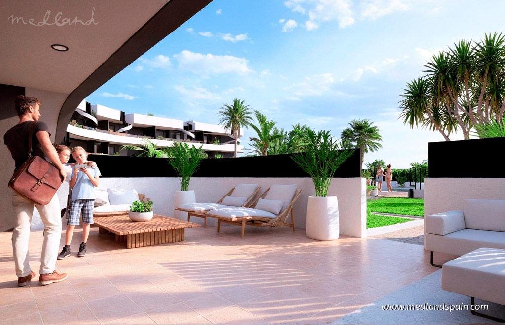 Nowoczesne 2-pokojowe mieszkanie w La Serena Golf Resort Hiszpania, Los Alcázares  74m2 Foto 1