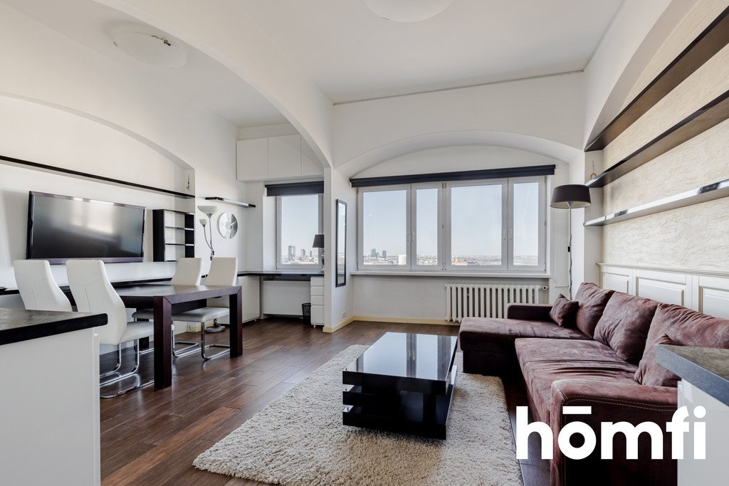 Nowoczesne studio 36m2 z panoramicznym widokiem na Warszawę Warszawa, Śródmieście, Śródmieście Północne, Smolna  36m2 Foto 1