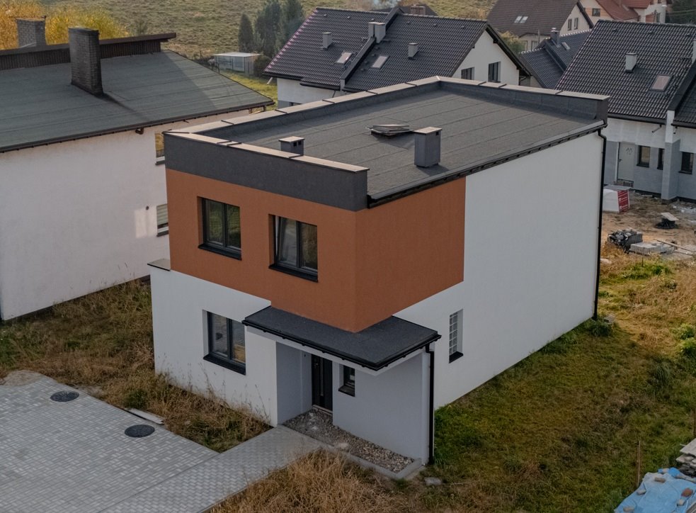 Nowoczesny dom 97,88 m2 z 3 sypialniami i dużym salonem Żory, Rój, Spacerowa  98m2 Foto 1