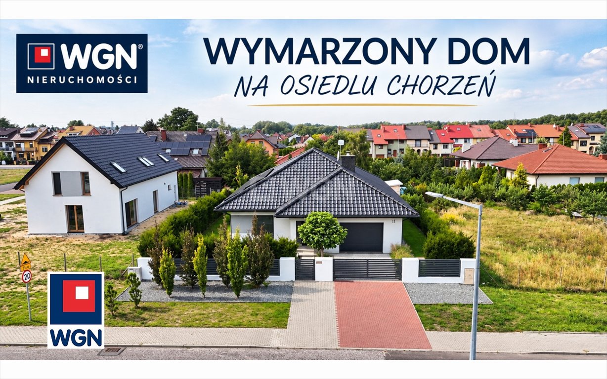 Polecam nowoczesny dom 145 m² z fotowoltaiką w Koninie Konin, Chorzeń, Fikusowa  145m2 Foto 1