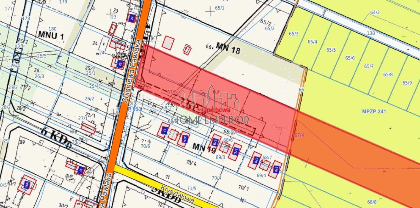Działka budowlana na sprzedaż Grochowa, Zbigniewa Pawlaka  21 800m2 Foto 1