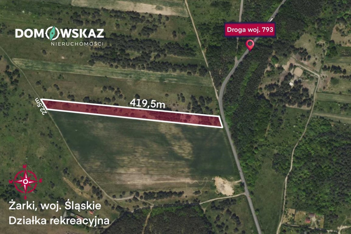 Działka rekreacyjna na sprzedaż Żarki, Stanisława Moniuszki  8 142m2 Foto 3