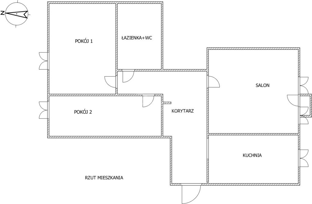 Mieszkanie trzypokojowe na sprzedaż Radzyń Podlaski  56m2 Foto 11