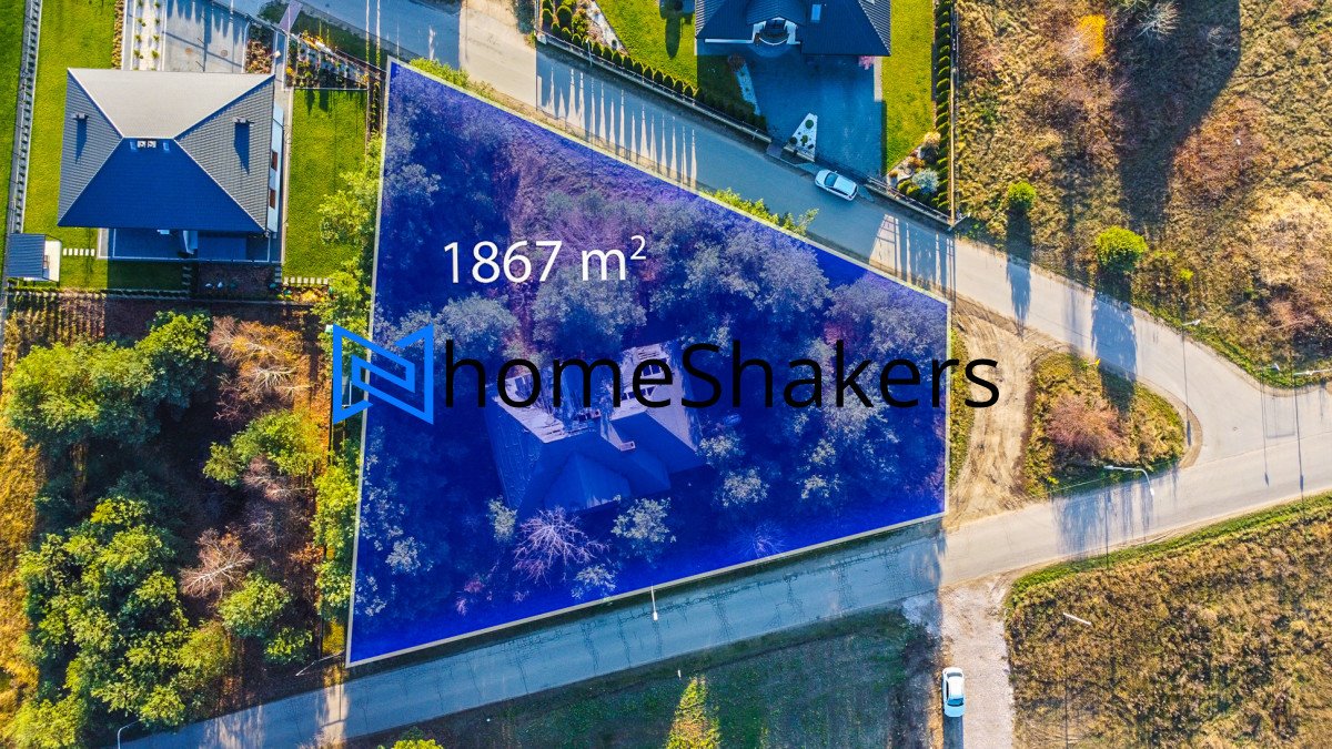 Działka 1867 m² z rozpoczętą budową domu w Dosin Dosin, Borówkowa  1 867m2 Foto 1