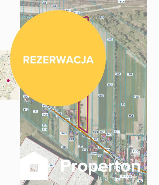 Działka inna na sprzedaż Lublin, Zadębie Drugie, Macieja Rataja  11 558m2 Foto 1