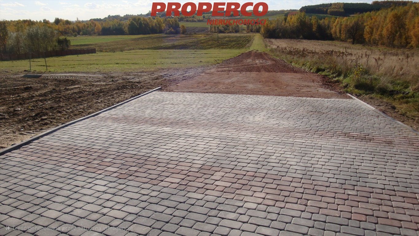 Działka 1600 m² z widokami, dostęp asfalt, media w pobliżu Koziel  1 600m2 Foto 1