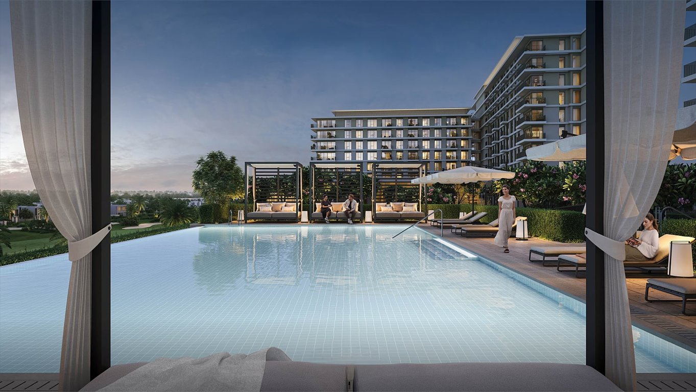 Nowoczesny apartament z widokiem na pole golfowe w Dubai South Zjednoczone Emiraty Arabskie, Dubai South, Emaar South, Dubai South, Dubaj  173m2 Foto 1