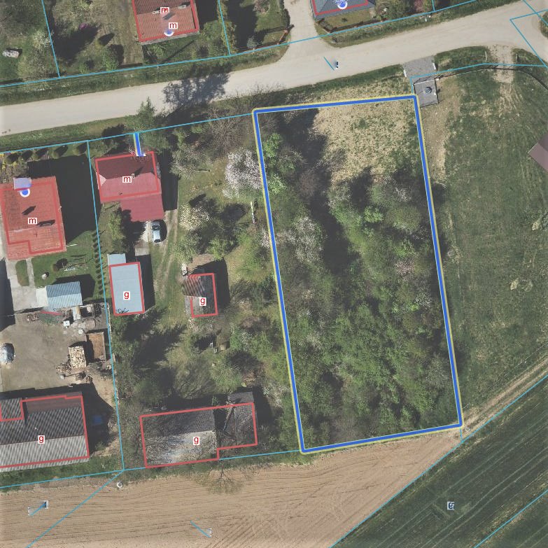 Działka 1900 m2 z mediami, prostokąt, zjazd asfalt Boża Wola  1 900m2 Foto 1