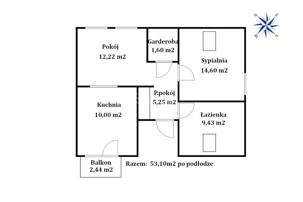 Mieszkanie dwupokojowe na sprzedaż Sopot  53m2 Foto 2
