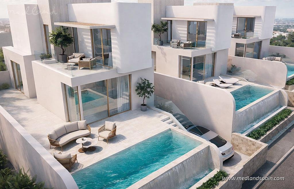 Nowoczesne domy z basenem i garażem w Algorfa Hiszpania, Alicante  170m2 Foto 1