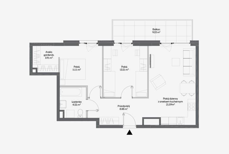 Mieszkanie dwupokojowe na sprzedaż Warszawa, Włochy, Raków, Fajansowa  64m2 Foto 1