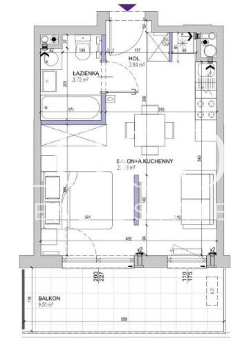 Kawalerka na sprzedaż Warszawa, Mokotów, Służewiec, Bokserska  30m2 Foto 2