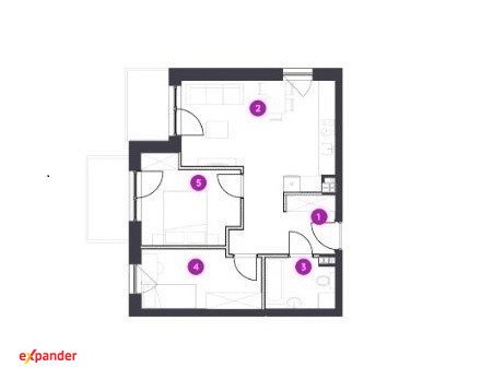 Do sprzedania komfortowe 3-pokojowe mieszkanie 52,46 m² w Łodzi Łódź, Włókniarzy  52m2 Foto 1