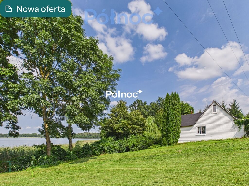 Działka nad jeziorem Kukówko z domkiem i plażą. Kukówko  3 414m2 Foto 1