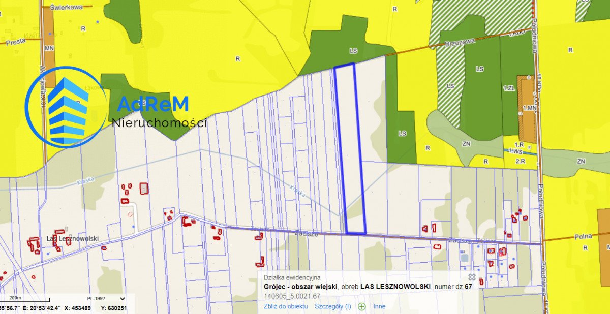 Działka gospodarstwo rolne na sprzedaż Las Lesznowolski  28 700m2 Foto 7