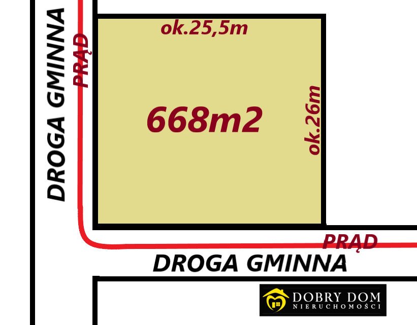 Działka pod zabudowę jednorodzinną w Wasilkowie, 668 m² Wasilków  668m2 Foto 1