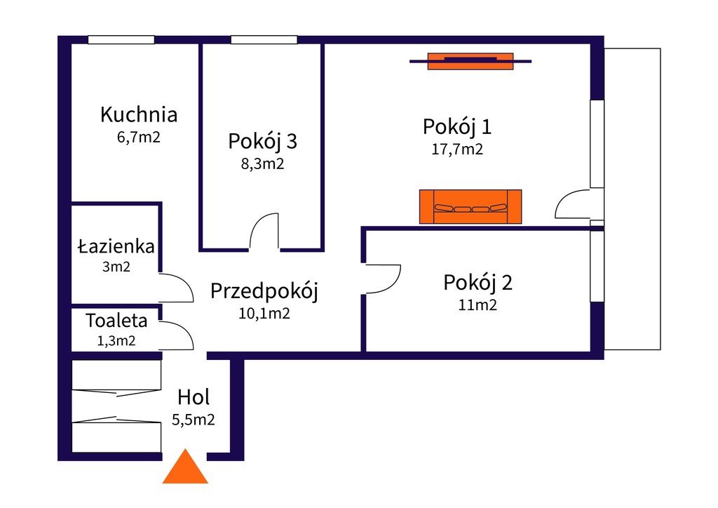 Mieszkanie trzypokojowe na sprzedaż Warszawa, Praga-Południe, Majdańska  63m2 Foto 16