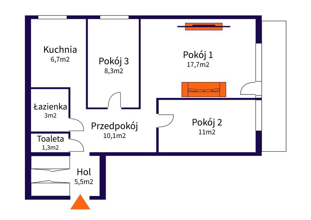 Mieszkanie trzypokojowe na sprzedaż Warszawa, Praga-Południe, Majdańska  63m2 Foto 15