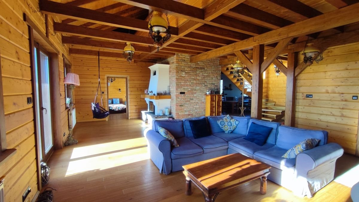 Sprzedam ekskluzywny dom 210m² z drewna, tarasem i ogrodem Topolin, Bolesława Chrobrego  240m2 Foto 1