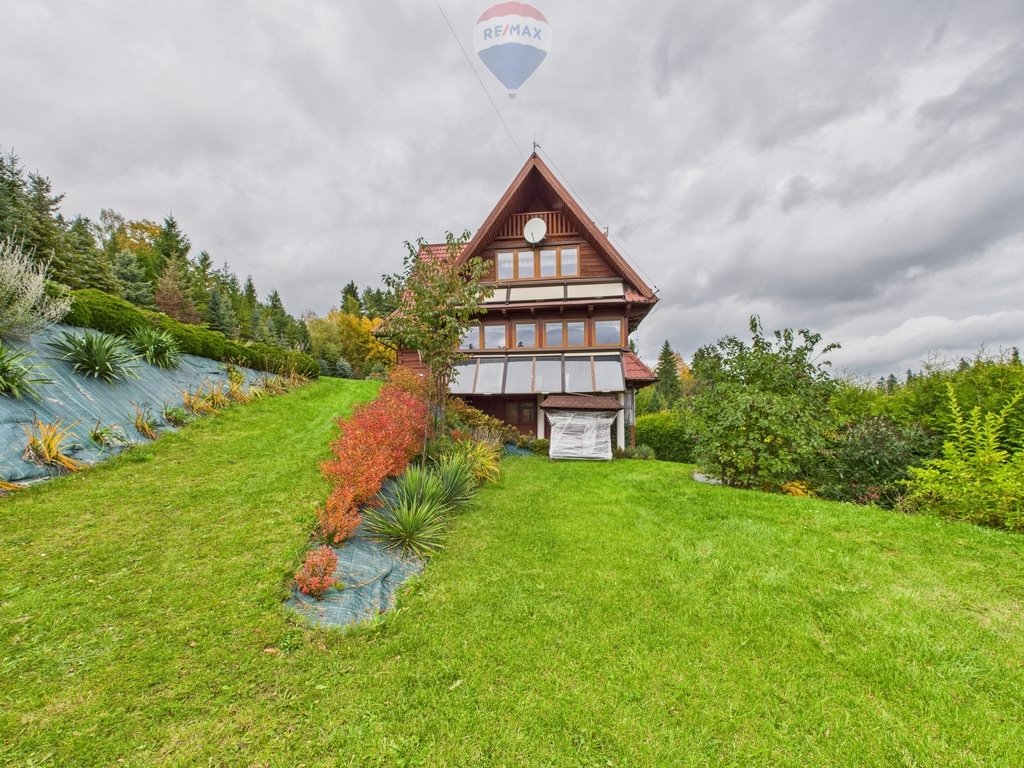 Drewniany dom z widokiem na Tatry, 12 pokoi, duża działka Dursztyn  280m2 Foto 1