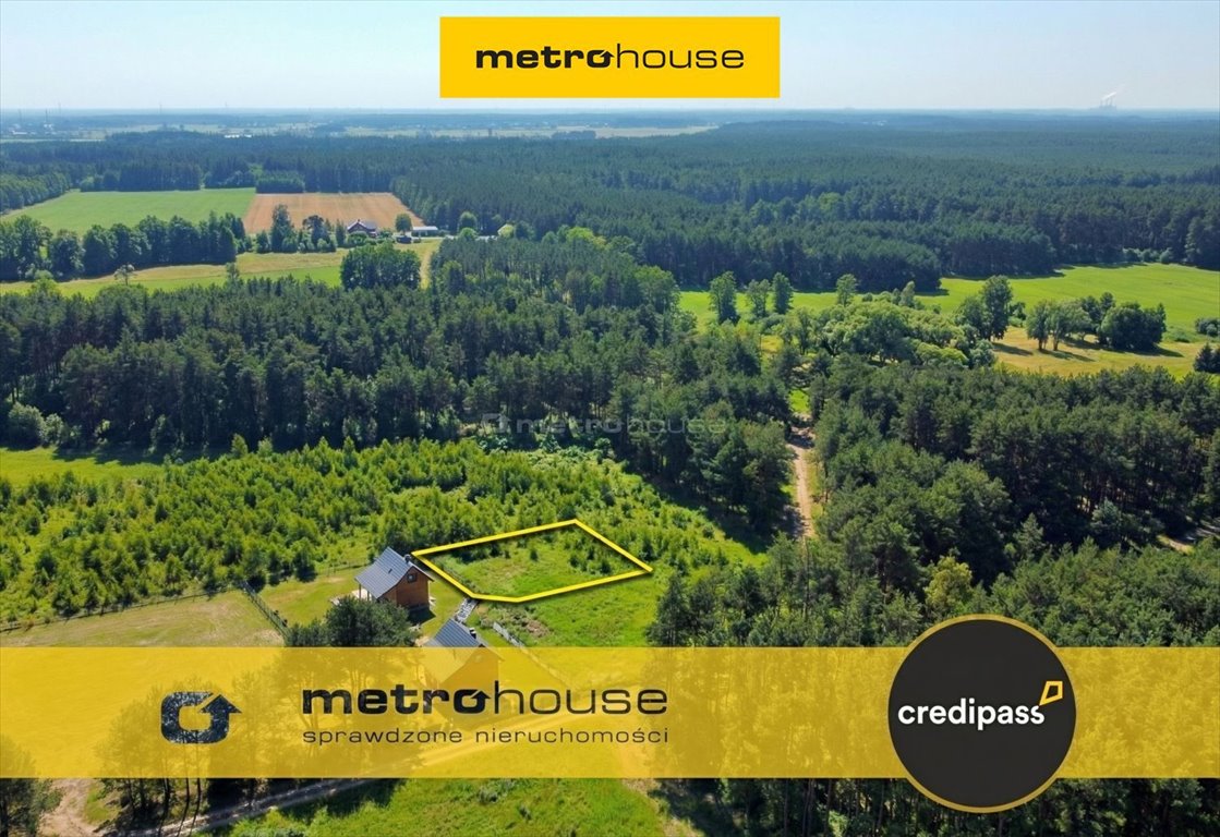 Działka 815 m² z projektem domu, las, cisza, prywatność Rybaki  815m2 Foto 1