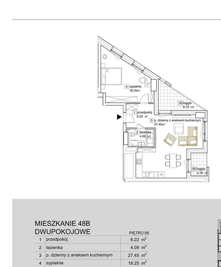 Mieszkanie dwupokojowe na sprzedaż Katowice, Bogucice, Olimpijska  56m2 Foto 3