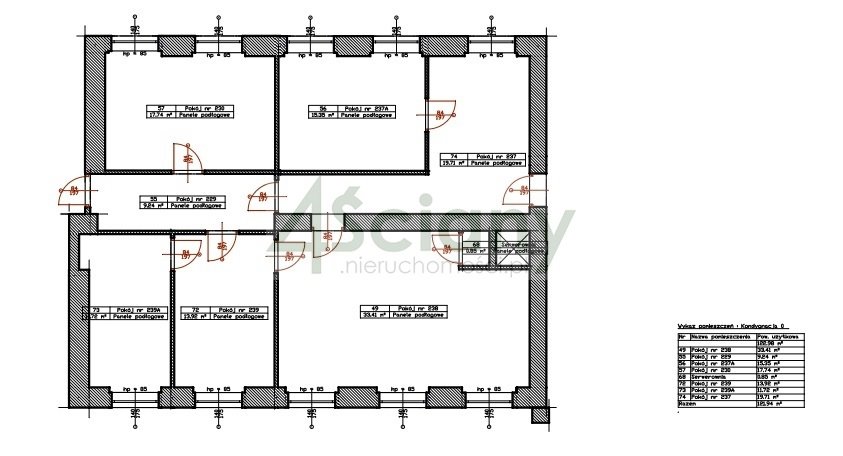 Biuro 121 m2, 6 pokoi, monitoring, parking, Mokotów Warszawa, Mokotów  20m2 Foto 1