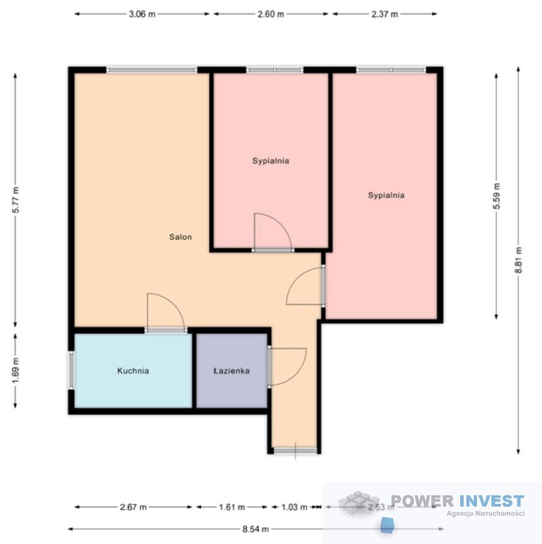 Mieszkanie trzypokojowe na sprzedaż Kraków, Azory, Azory, Wojciecha Weissa  56m2 Foto 1
