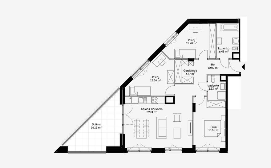 Mieszkanie czteropokojowe  na sprzedaż Warszawa, Wola, Czyste, Kolejowa  93m2 Foto 1