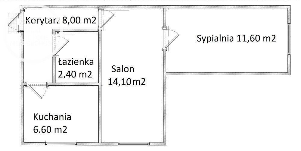 Mieszkanie dwupokojowe na sprzedaż Włodawa, Śródmieście, Piłsudskiego  43m2 Foto 14