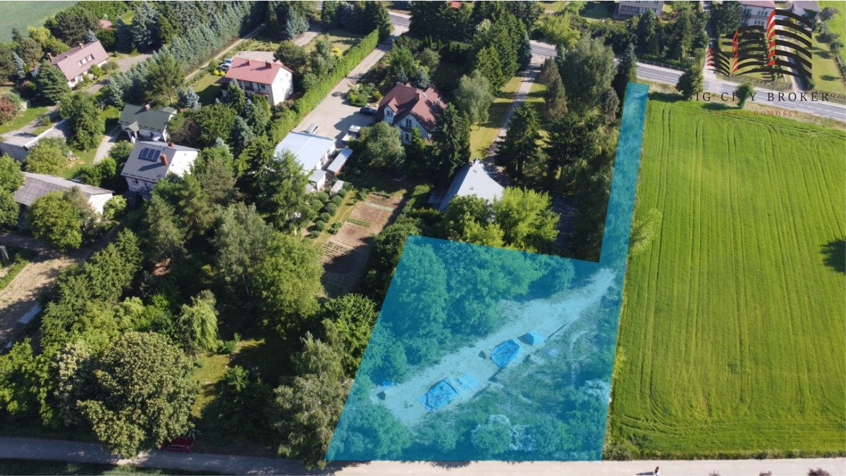 Działka budowlana 1800 m² z mediami (gaz, prąd, światłowód) Płouszowice-Kolonia  1 800m2 Foto 1