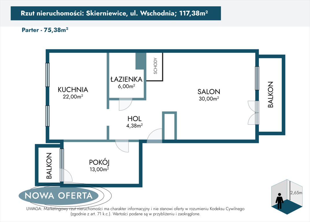 Mieszkanie czteropokojowe  na sprzedaż Skierniewice, Wschodnia  117m2 Foto 6