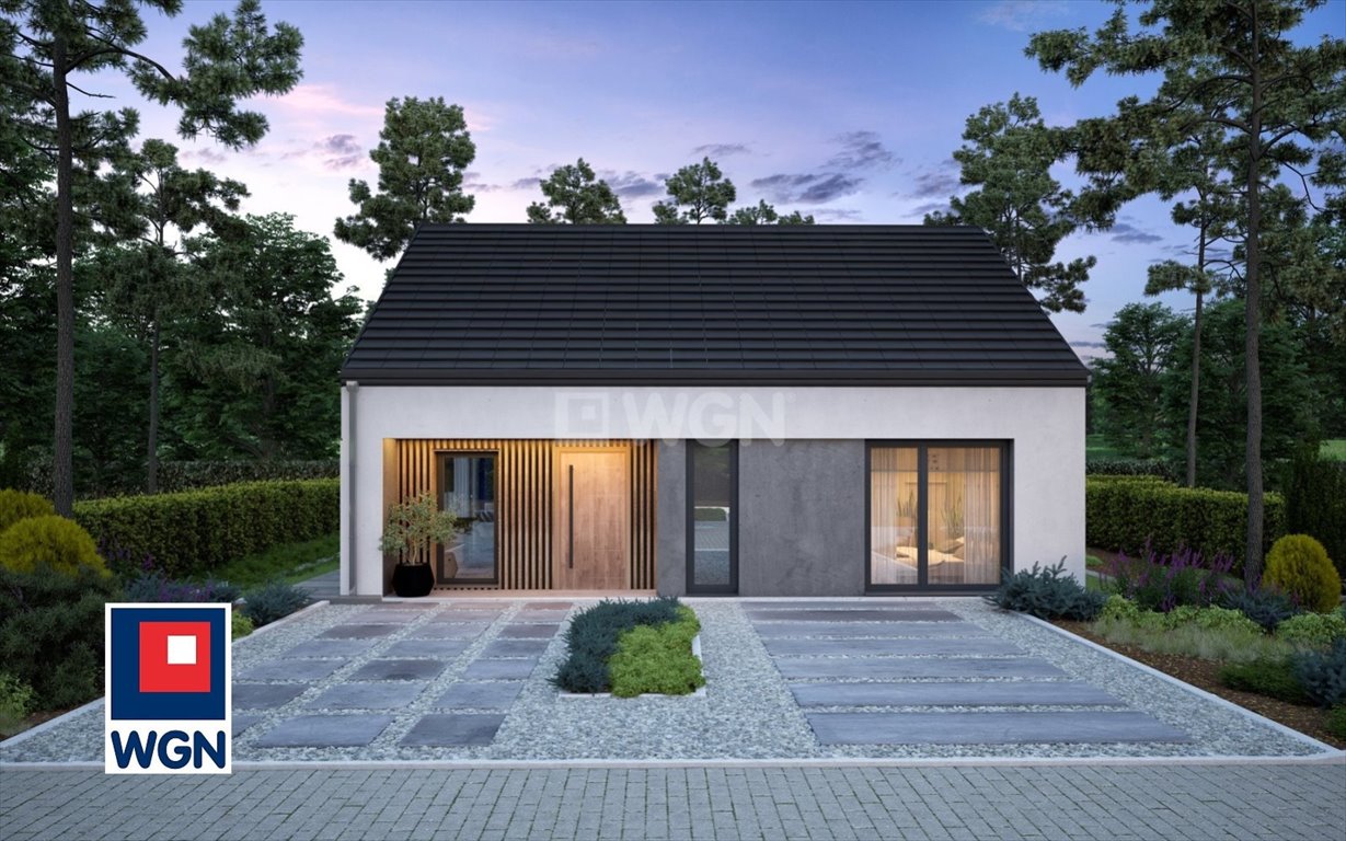 Nowoczesny dom 69 m2 w technologii CLT z poddaszem i gwarancją Polkowice, Słubicka  69m2 Foto 1