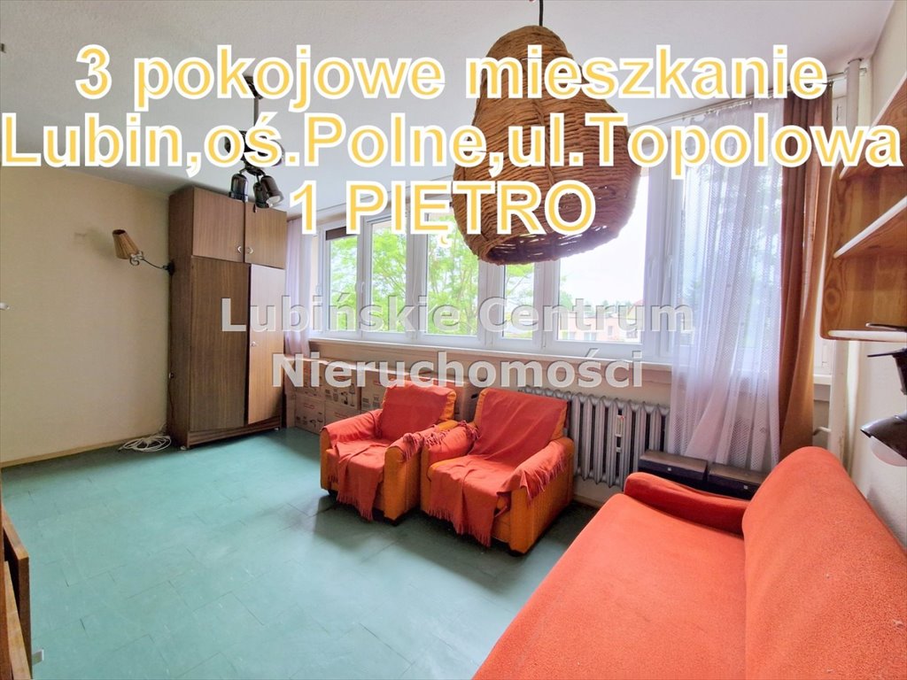 Mieszkanie trzypokojowe na sprzedaż Lubin, Polne  51m2 Foto 1