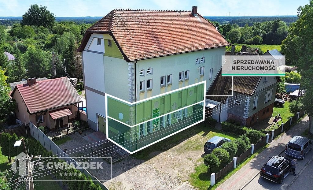 Lokal handlowo-usługowy 57,6 m2 z wysokim sufitem i dwoma kondygnacjami Grzmiąca, Kolejowa  58m2 Foto 1