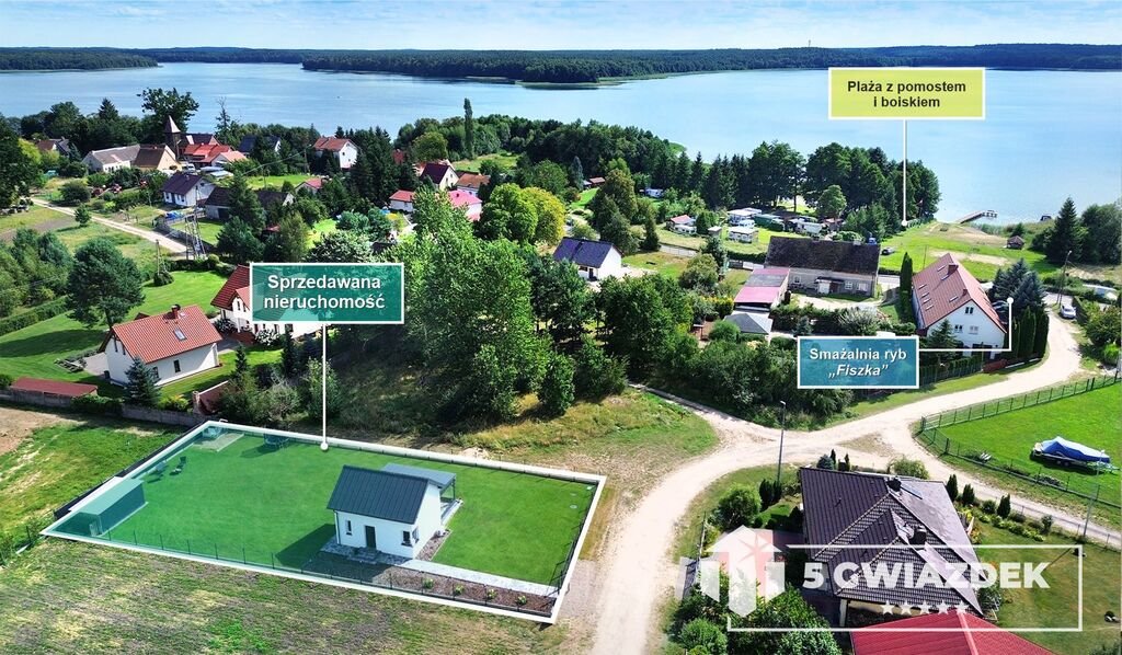 Na sprzedaż nowoczesny dom 43,5 m² z pełnym wyposażeniem, 180 m od jeziora Silnowo  44m2 Foto 1