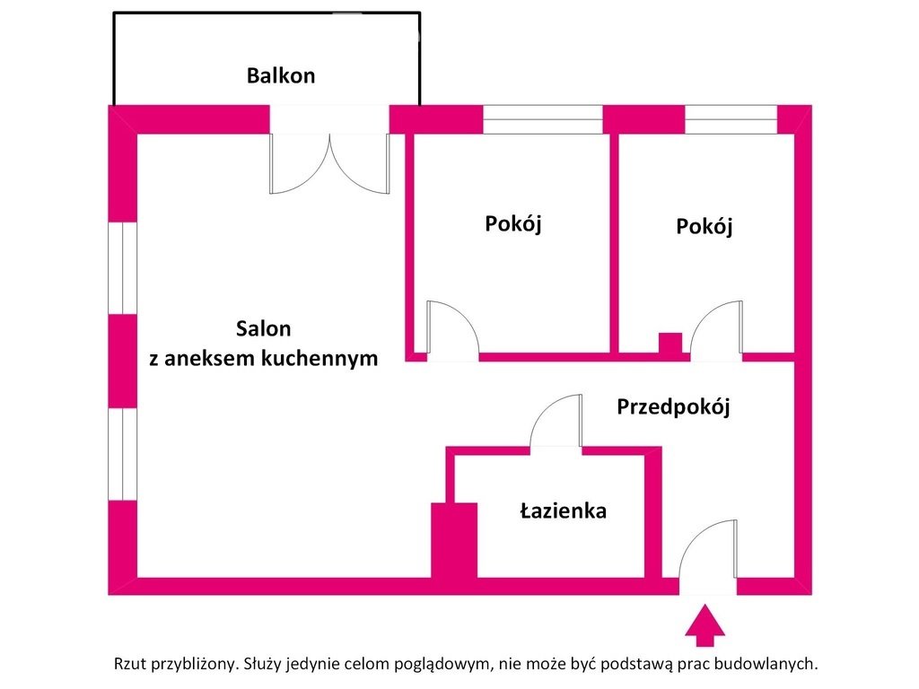 Mieszkanie trzypokojowe na sprzedaż Kraków, Dębniki, Dębniki, bpa Albina Małysiaka  56m2 Foto 5