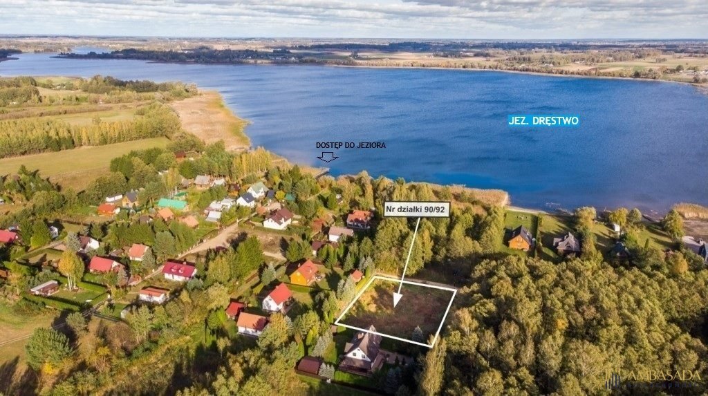 Działka 1706 m² pod letnisko, blisko jeziora w Rybczyznie Rybczyzna, Wspólna  1 706m2 Foto 1