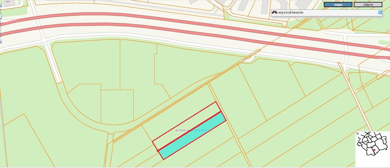 Na sprzedaż działka 5921 m² z mediami i planem budowy domów Warszawa, Wilanów, Błonia Wilanowskie  5 921m2 Foto 1