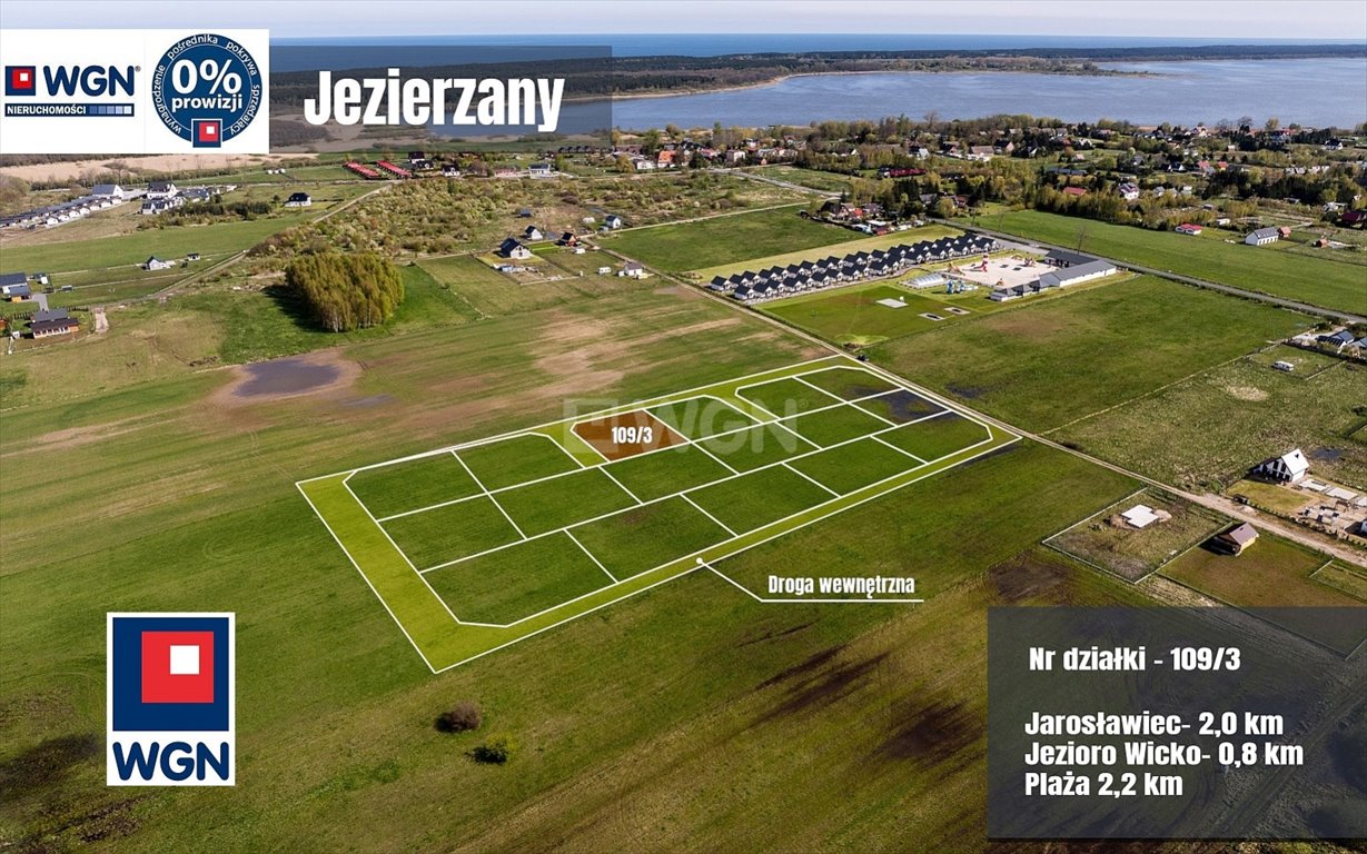 Działka budowlana nad morzem, 883 m², blisko plaży Jezierzany, Klonowa  883m2 Foto 1