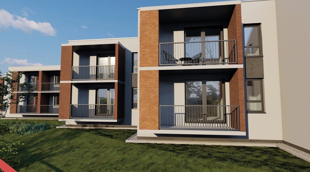 Nowoczesny dom szeregowy 89,95 m² z tarasem i zielenią Rzeszów, Budziwojska  90m2 Foto 1