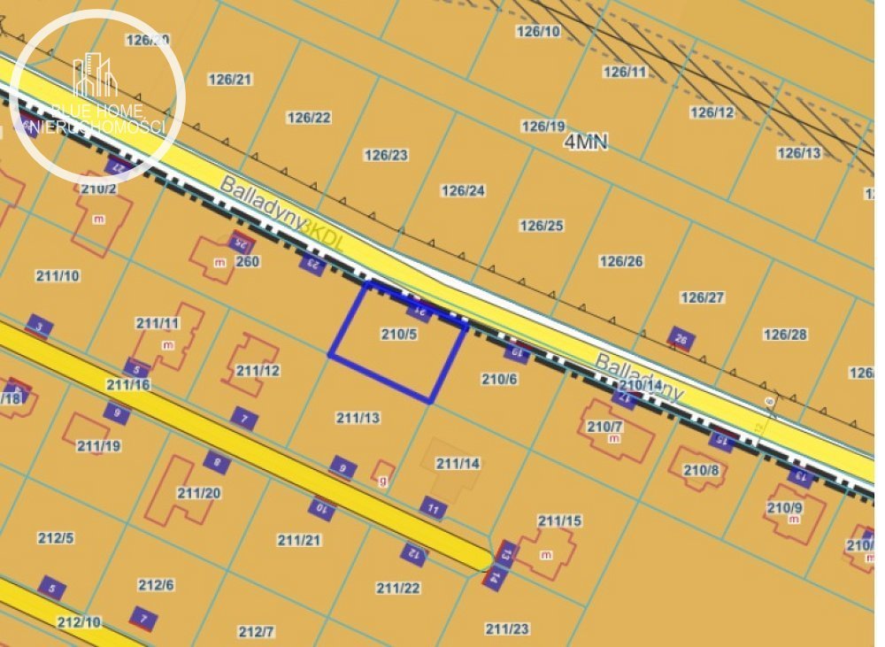 Działka budowlana na sprzedaż Janów, Balladyny  848m2 Foto 1