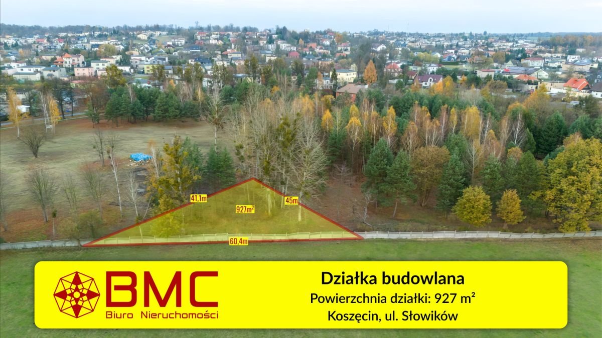 Działka budowlana na sprzedaż Koszęcin, Słowików  927m2 Foto 1