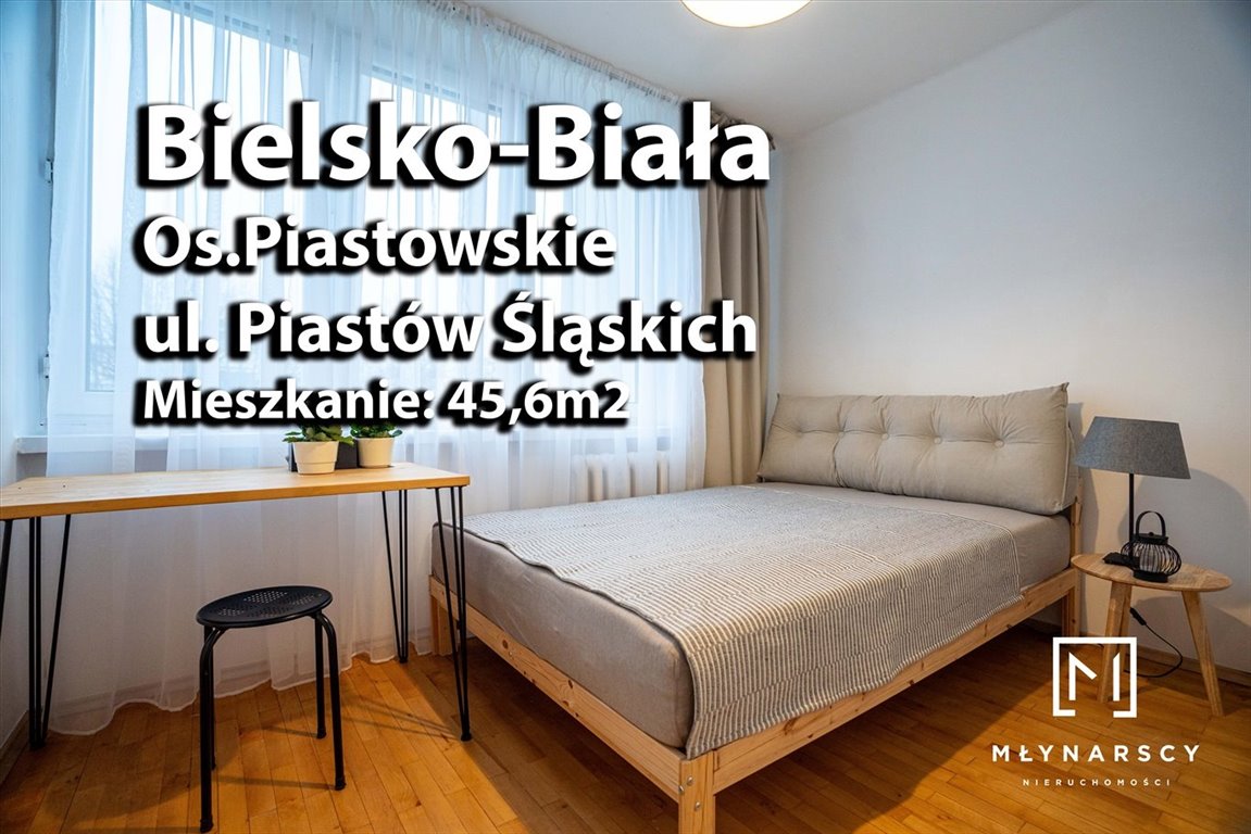 Mieszkanie trzypokojowe na wynajem Bielsko-Biała, Piastowskie  46m2 Foto 3